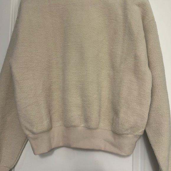 NWT-GOOD AMERICAN-SHERPA FLEECE CREW - Picture 2 of 3